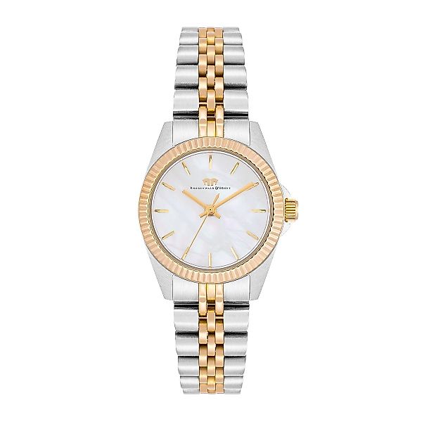 Rhodenwald & Söhne Quarzuhr Cassina silber/gelbgold, günstig online kaufen