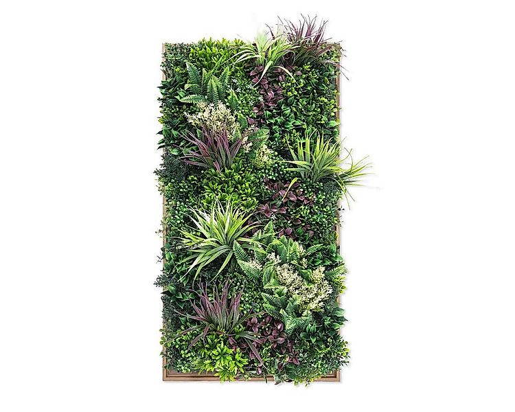 Kunstpflanze Künstliche Pflanzenwand Indoor & Outdoor, Blumenwand, Green Wa günstig online kaufen