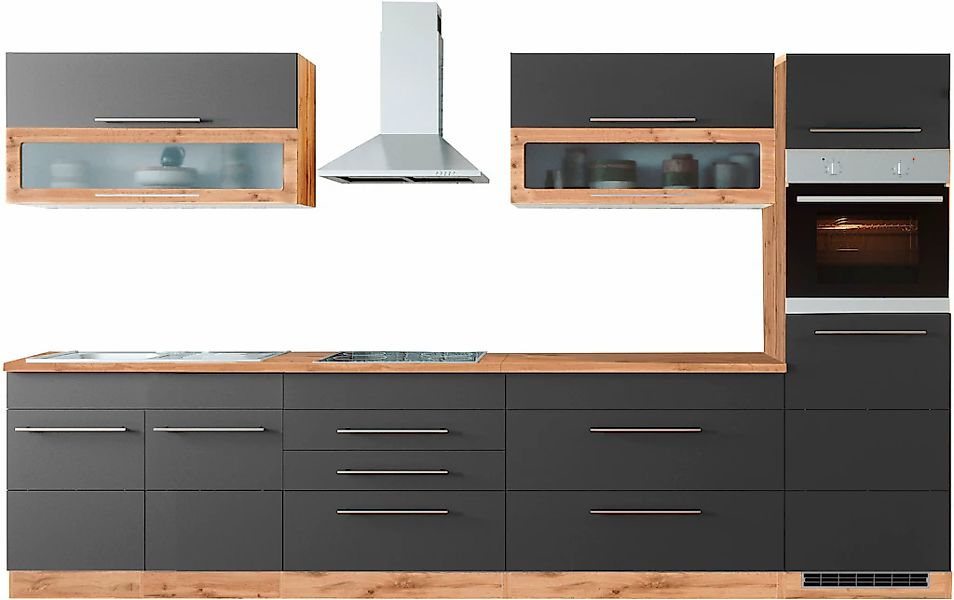 KOCHSTATION Küchenzeile "KS-Wien" Breite 340 cm, wahlweise mit E-Geräten un günstig online kaufen