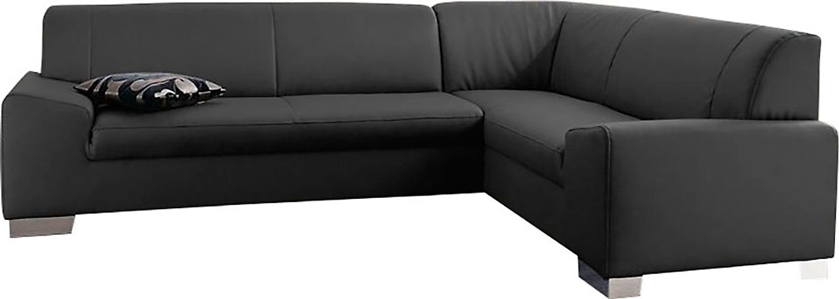 DOMO collection Ecksofa »Alisson, zeitlose Optik, flache Armlehnen, L-Form« günstig online kaufen