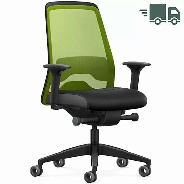 Interstuhl EVERY ACTIVE Edition Bürostuhl mit Netzrücken grün - Sitzfläche günstig online kaufen