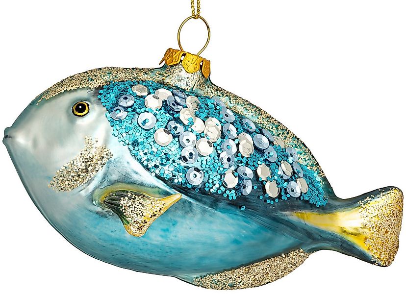 SIKORA Christbaumschmuck Doktorfisch besondere Weihnachtskugel Glas Anhänge günstig online kaufen