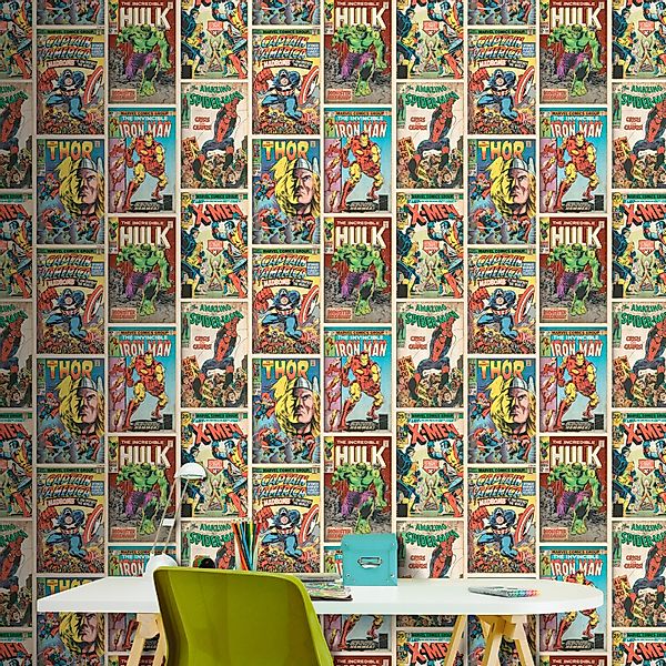 MARVEL Papiertapete Marvel Action Heroes günstig online kaufen