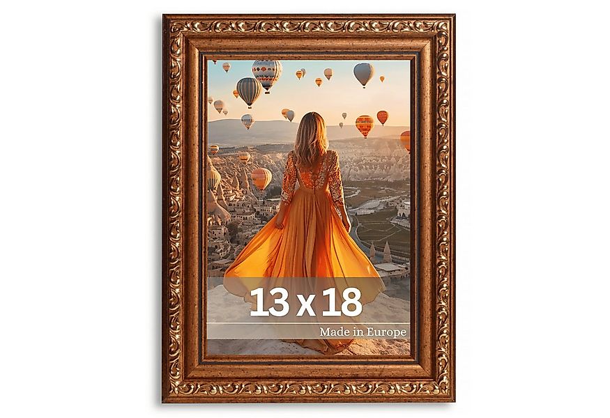 Victor (Zenith) Bilderrahmen Chagall, Antiker Bilderrahmen Braun Gold 13x18 günstig online kaufen