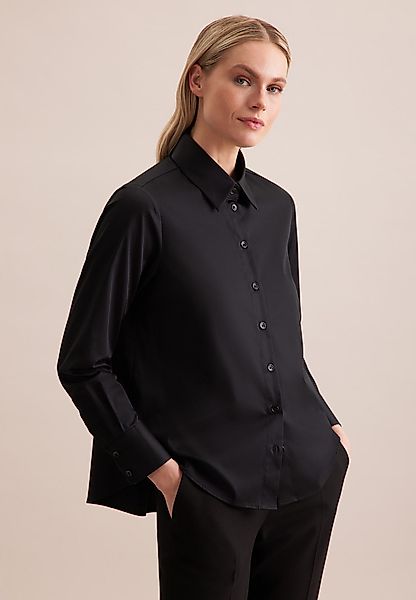 seidensticker Hemdbluse Schwarze Rose Langarm Kragen günstig online kaufen