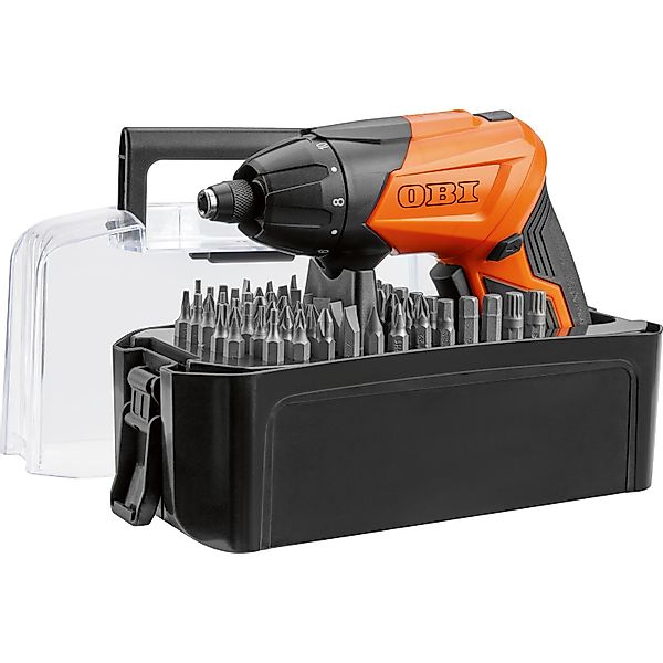 OBI Akku-Schrauber 3,6 V 1,3 Ah 56-teilig BASIC BOX günstig online kaufen