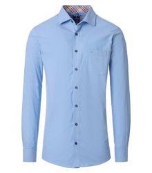 Redmond Langarmhemd uni Comfort Fit (100-tlg) günstig online kaufen