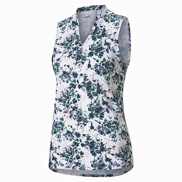 PUMA Poloshirt Puma Golf Polo Cloudspun Floral Tie Dye Sleeveless Damen L günstig online kaufen