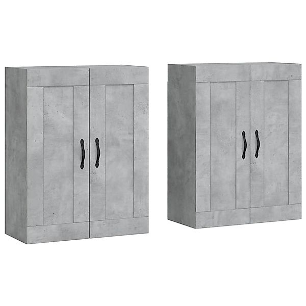vidaXL Wandschränke 2 Stk Betongrau Holzwerkstoff 3198013 günstig online kaufen