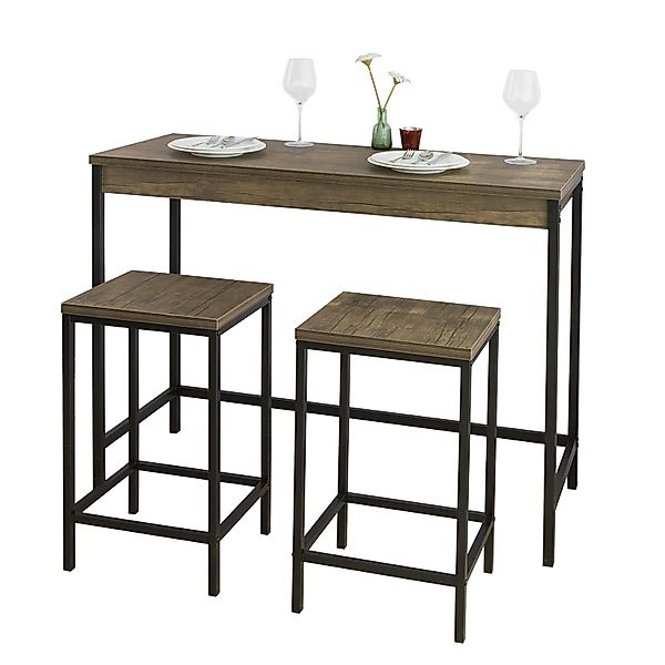 SoBuy Bartisch OGT30, 3-teilig Bartisch-Set Bistrotisch günstig online kaufen
