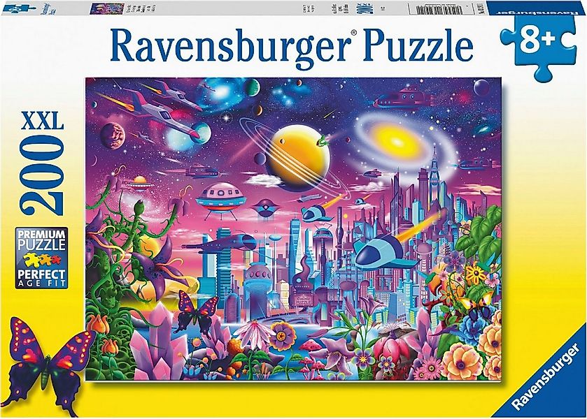 Ravensburger Puzzle Kosmische Stadt, 200 Puzzleteile, Made in Germany günstig online kaufen