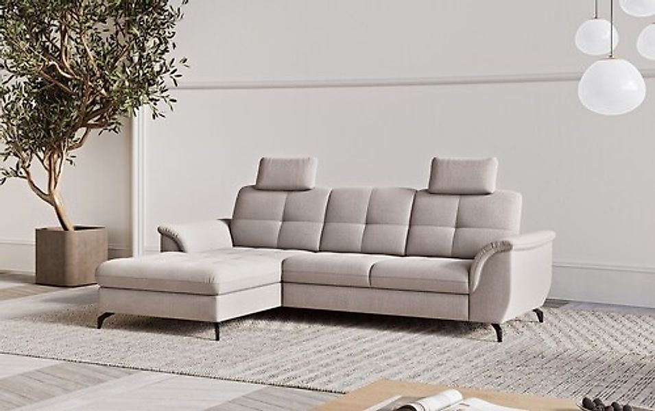 sit&more Ecksofa "Zora L-Form", wahlweise mit Bettfunktion und Bettkasten günstig online kaufen