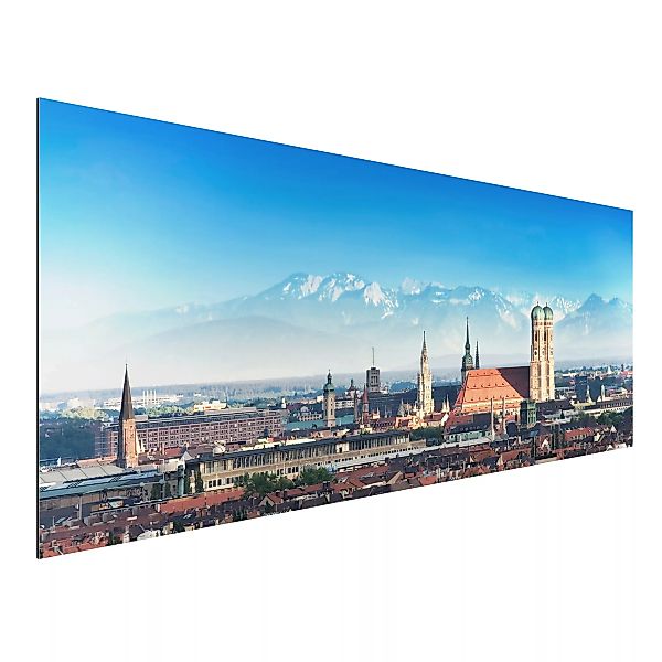 Alu-Dibond Bild Architekur & Skyline - Panorama München günstig online kaufen