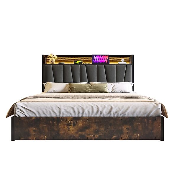 BlingBin Polsterbett Metallbett Lattenrost aus Holz günstig online kaufen