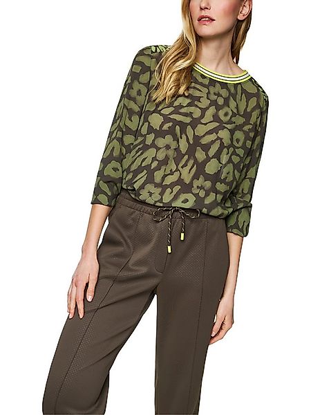 Marc Cain Schlupfbluse Leo Hike Premium Damenmode mit Leo-Druck, Rundhals, günstig online kaufen