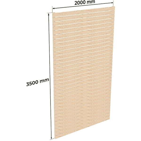 Holzbrüder Carport-Seitenwand Ralf Fichte 350 cm x 200 cm Imprägniert günstig online kaufen