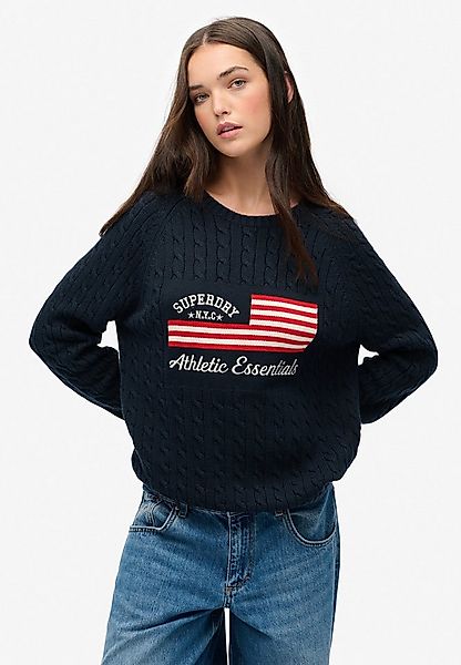 Superdry Strickpullover SLOUCHY CABLE FLAG KNIT günstig online kaufen