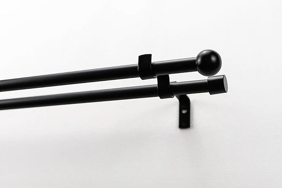 GARESA Gardinenstange »BOLTI mit offenem Träger« Ø 16 mm 2 läufig-läufig Wu günstig online kaufen