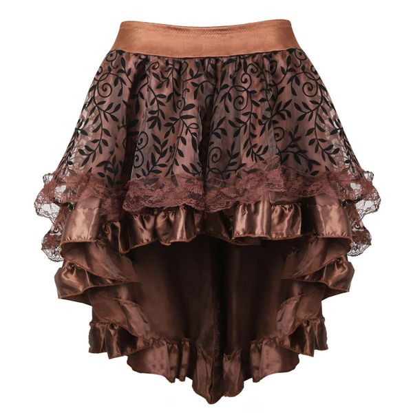 Refttenw A-Linien-Rock Damen Gothik Minirock mit günstig online kaufen