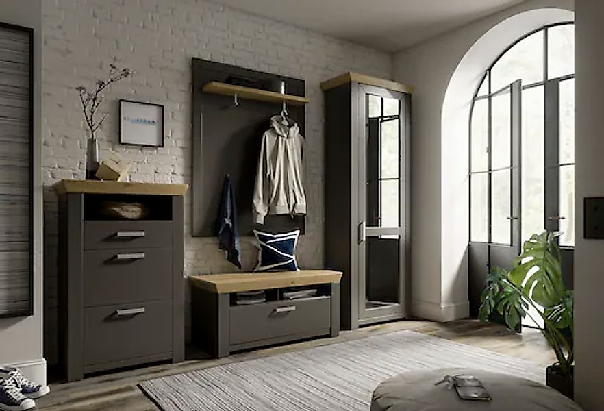 set one by Musterring Garderoben-Set »GA York Kombi 155« Set, 4 Stk. tlg. günstig online kaufen