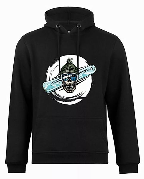 Cotton Prime® Hoodie Skull on Snowboarding mit weichem Innenfleece günstig online kaufen