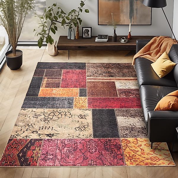Carpettex Designteppich Patchwork Design, Rechteckig, Höhe: günstig online kaufen