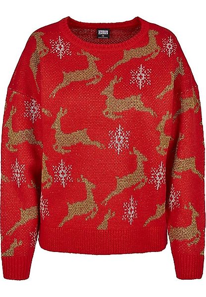 URBAN CLASSICS Sweatshirt Urban Classics Damen Ladies Oversized Christmas S günstig online kaufen