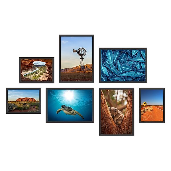 WallSpirit Poster Poster Set "Australien" – günstig online kaufen