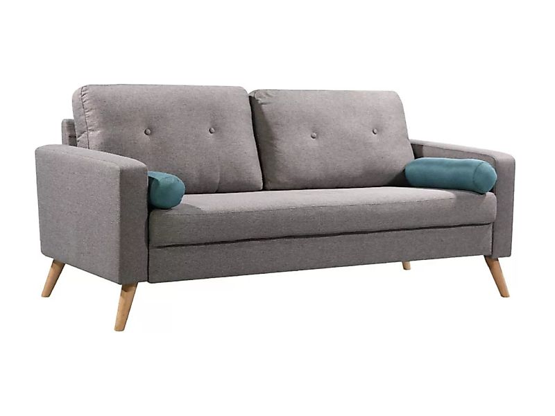 Sofa 3-Sitzer - Stoff - Grau - TATUM günstig online kaufen
