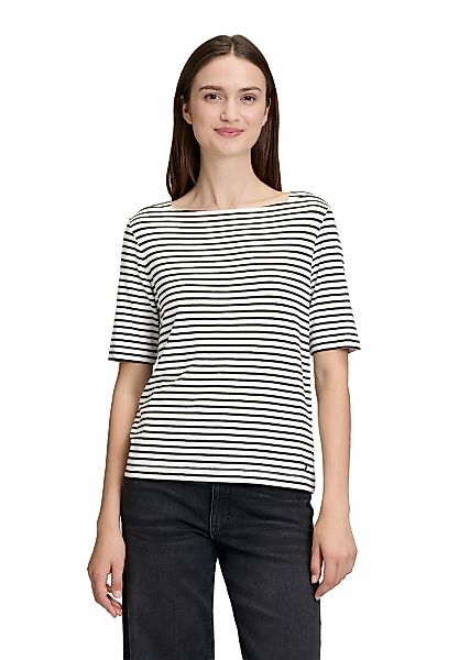 Betty&Co Kurzarmshirt "Betty & Co Damen Streifenshirt mit U-Boot-Ausschnitt günstig online kaufen