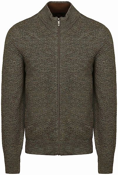 State Of Art Strickjacke Structure Melange Braun - Größe XL günstig online kaufen