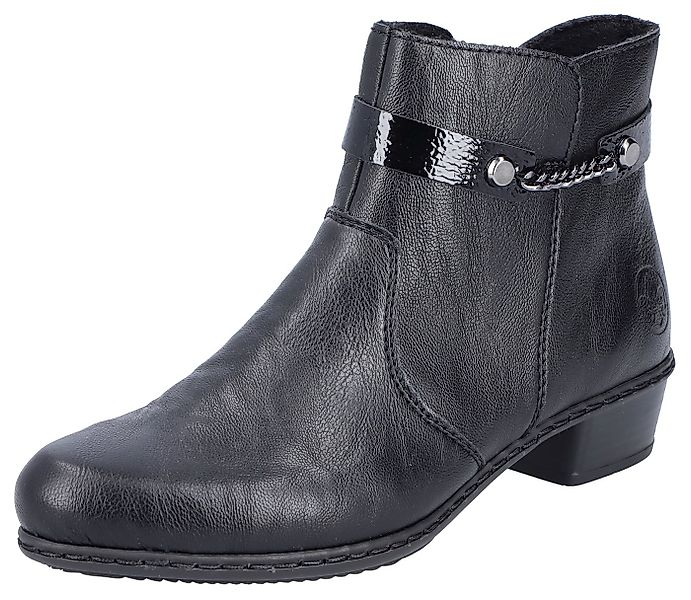 Rieker Stiefelette mit kleiner Zierkette am Schaft, schmale Form günstig online kaufen