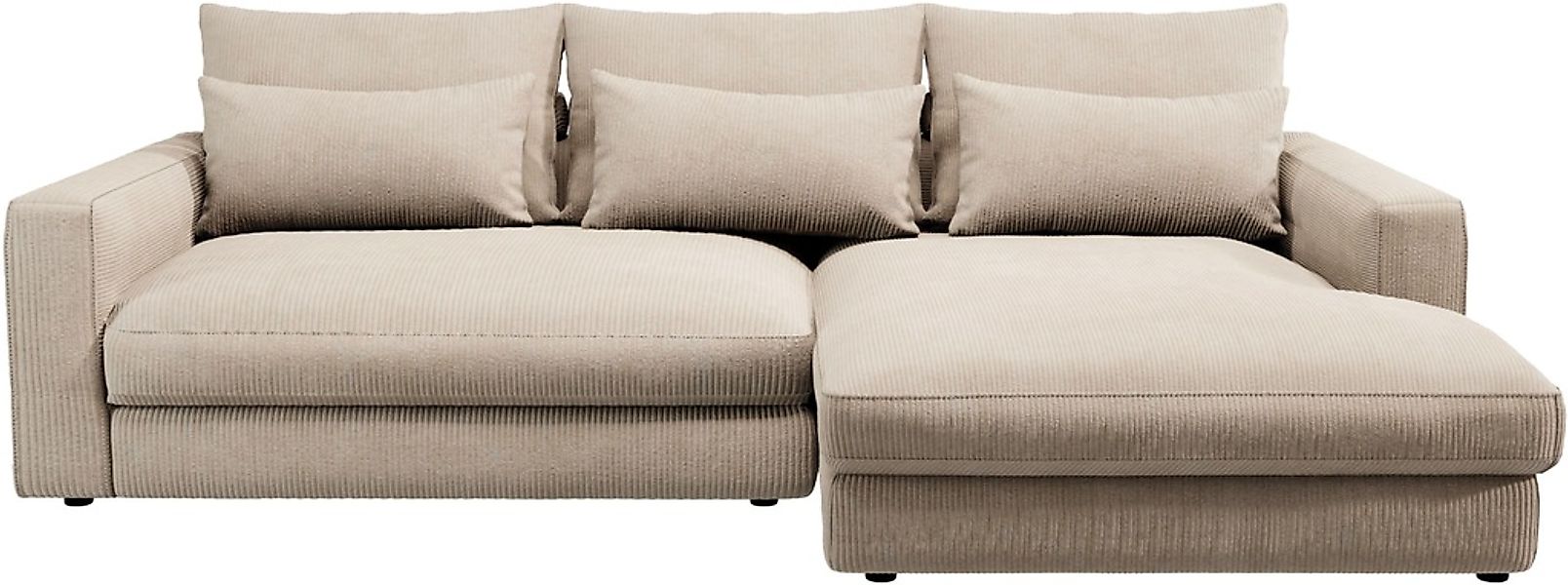 Home affaire Ecksofa »Darwin, viele Kissen, extra tiefe Sitzfläche, 271/89/ günstig online kaufen