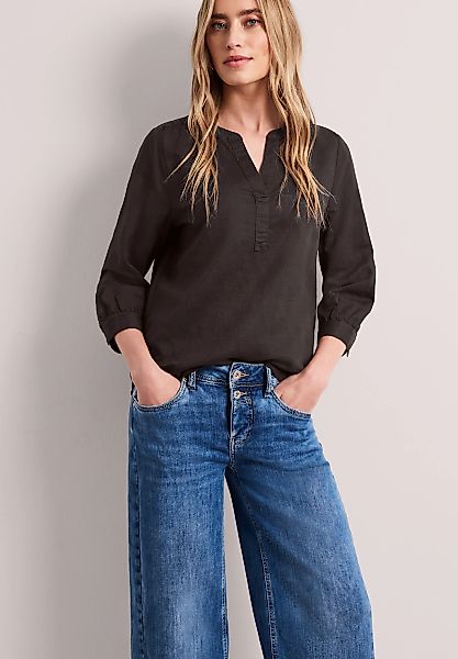 STREET ONE Langarmbluse mit Leinenanteil günstig online kaufen