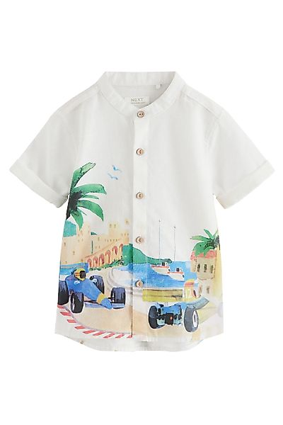 Next Kurzarmhemd Kurzarmhemd mit Grandad-Kragen und günstig online kaufen