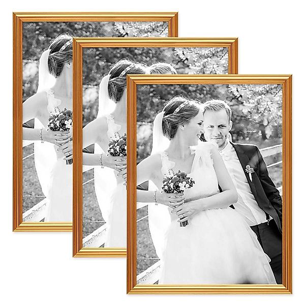 PHOTOLINI Bilderrahmen 3er Set Kunststoff-Rahmen im günstig online kaufen