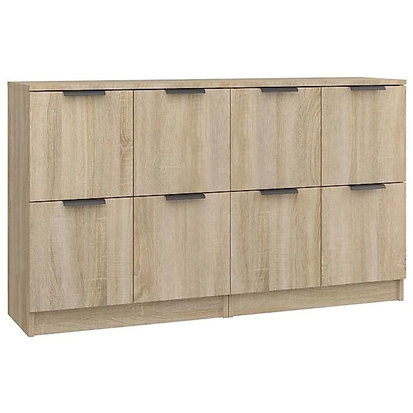 vidaXL Sideboards 2 Stk Sonoma Eiche 60x30x70 cm Holzwerkstoff 3115806 günstig online kaufen