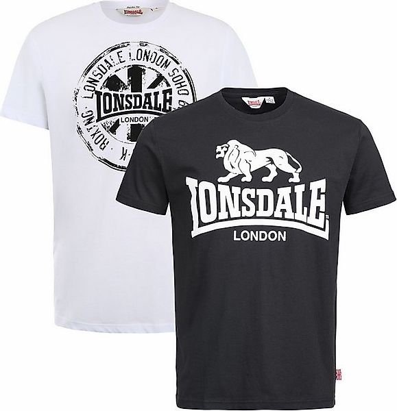 Lonsdale T-Shirt Lonsdale Herren T-Shirt Doppelpack Dildawn Doppelpack günstig online kaufen