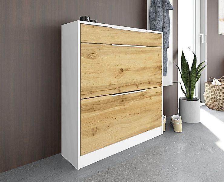 borchardt Möbel Schuhschrank "Oliva" Stehende Montage, Wandmontage & Glasbö günstig online kaufen