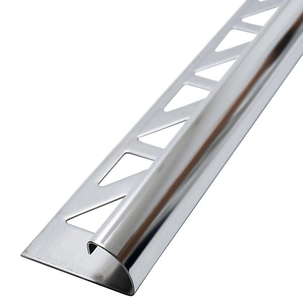 Dalsys Fliesenschiene Viertelkreis 2,5m x 8mm Edelstahl Poliert günstig online kaufen