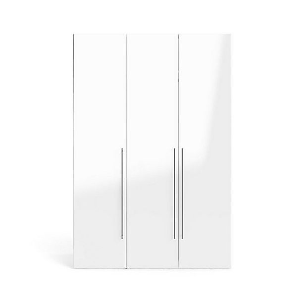 ebuy24 Kleiderschrank Saskia Kleiderschrank 3 Türen B150 cm weiß und wei günstig online kaufen