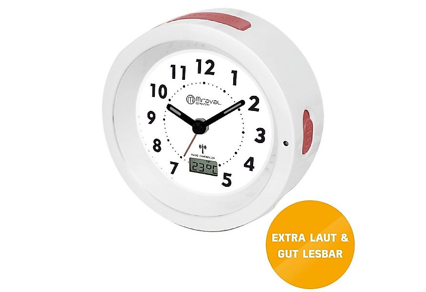 Miraval Funkwecker Funkwecker 95 Db Seniorenwecker extra laut große Ziffer günstig online kaufen
