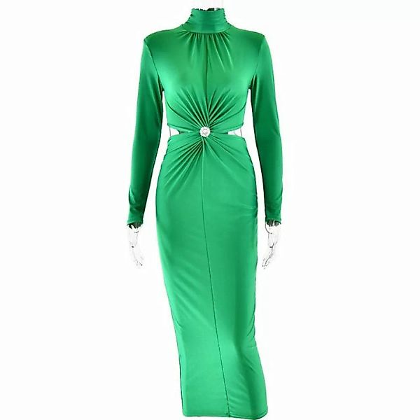jalleria Dirndl Langes Kleid, schlichtes Kleid mit mittlerem Stehkragen günstig online kaufen