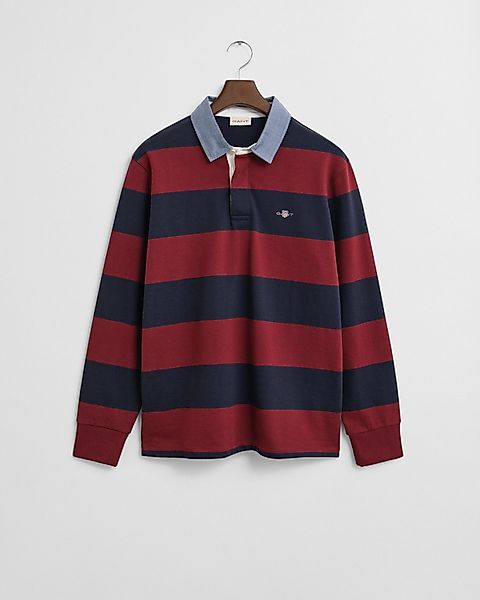 Gant Langarm-Poloshirt REG CHAMBRAY STRIPE HEAVY günstig online kaufen