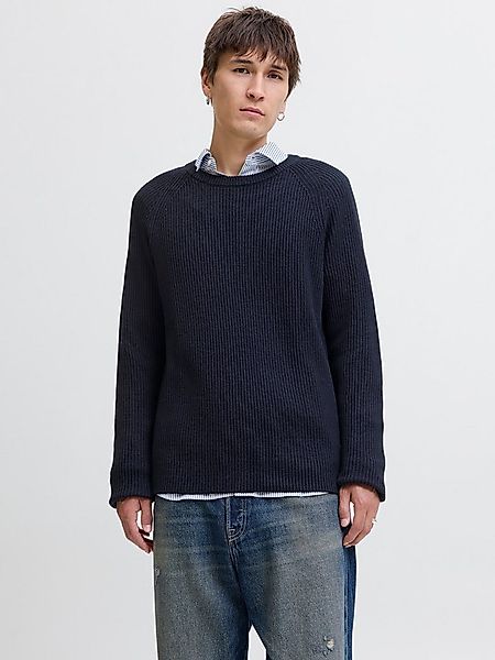 Jack & Jones Rundhalspullover JJPANNEL KNIT CREW NECK AW25 günstig online kaufen