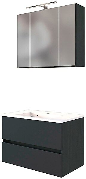 welltime Badmöbel-Set »Baabe«, (Set, 2 St.), Breite 80 cm, Softclose-Funkti günstig online kaufen