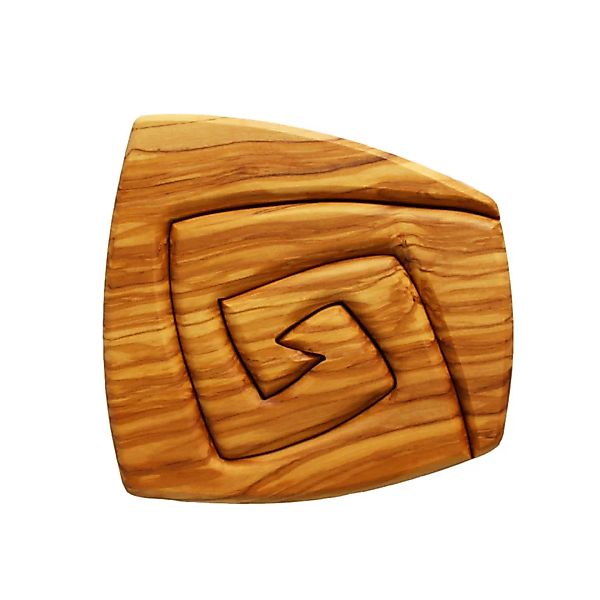 Topfuntersetzer Aus Holz 2-teilig | Spiralform Eckig günstig online kaufen