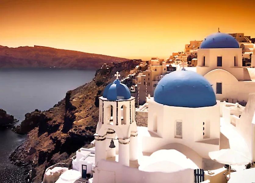 Papermoon Fototapete »Santorini Sunset« günstig online kaufen
