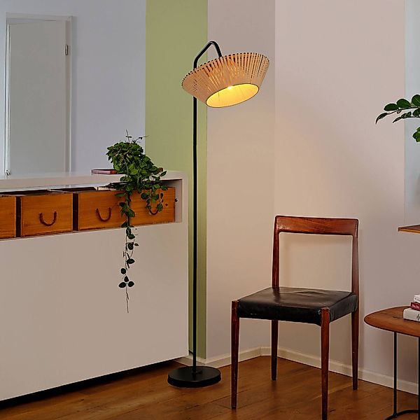 OSRAM Stehleuchte Decor Stripes, beige, Textil, E14 günstig online kaufen