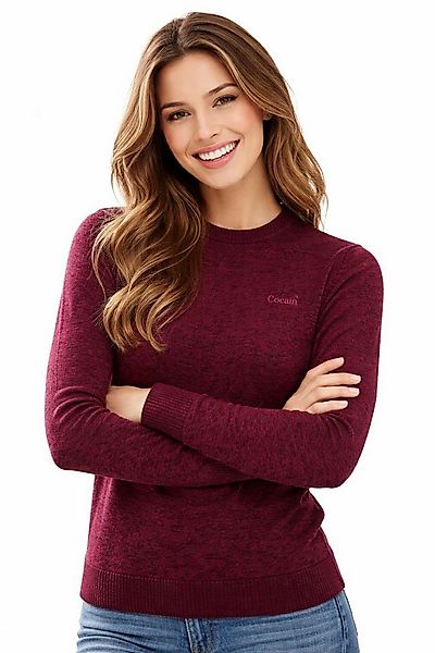 Cocain underwear Strickpullover Damen 100% Baumwolle Rundhals dünnes Feinst günstig online kaufen